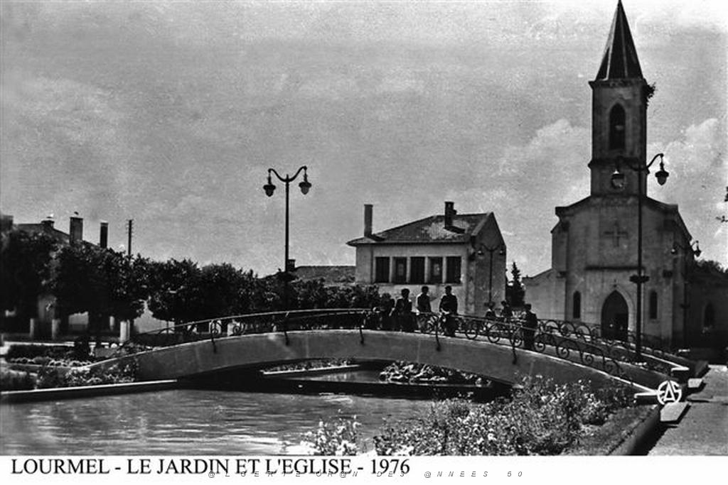 LOURMEL - LE JARDIN ET L'EGLISE - 1976.jpg